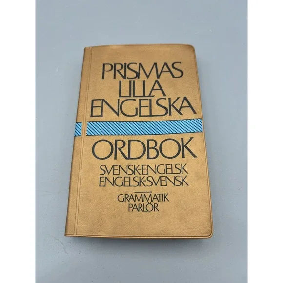 Prismas engelska ordbok : Engelsk-svensk, svensk-engelsk : Vintage 1989 Leather - Picture 1 of 3